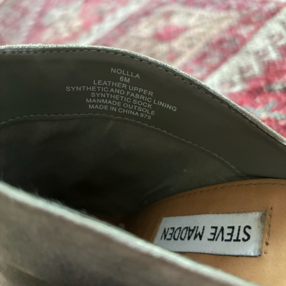Steve Madden Nolla Suede Mule in Gray size 6M - Picture 6 of 9
